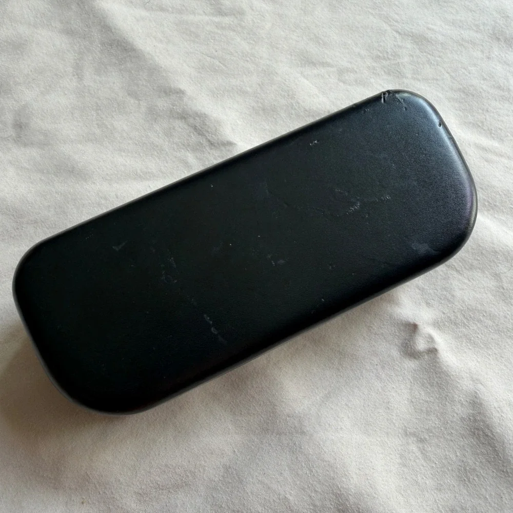 Coach New York Black Hard Clamshell Sunglasses Eyeglasses Case Logo